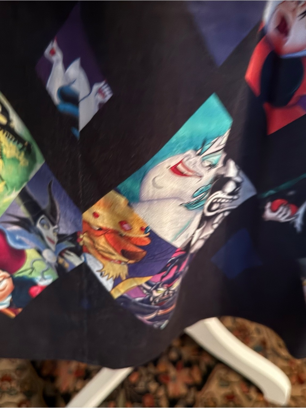 Disney Villains Purple and Black Diamond Pattern Dress - Picture 3 of 6